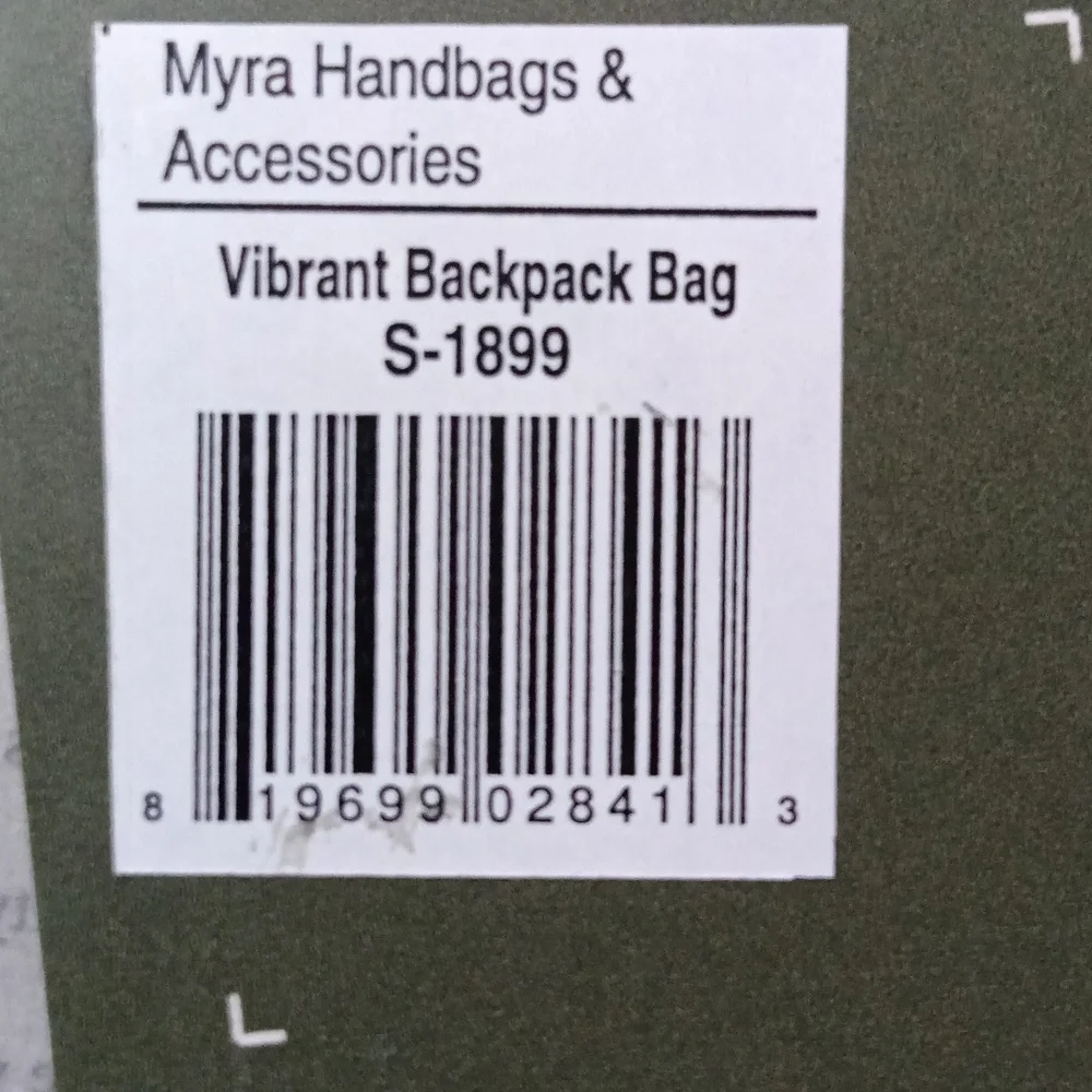 Myra Bag Handmade Vibrant Backpack Upcycled Canvas & Cowhide Leather Western